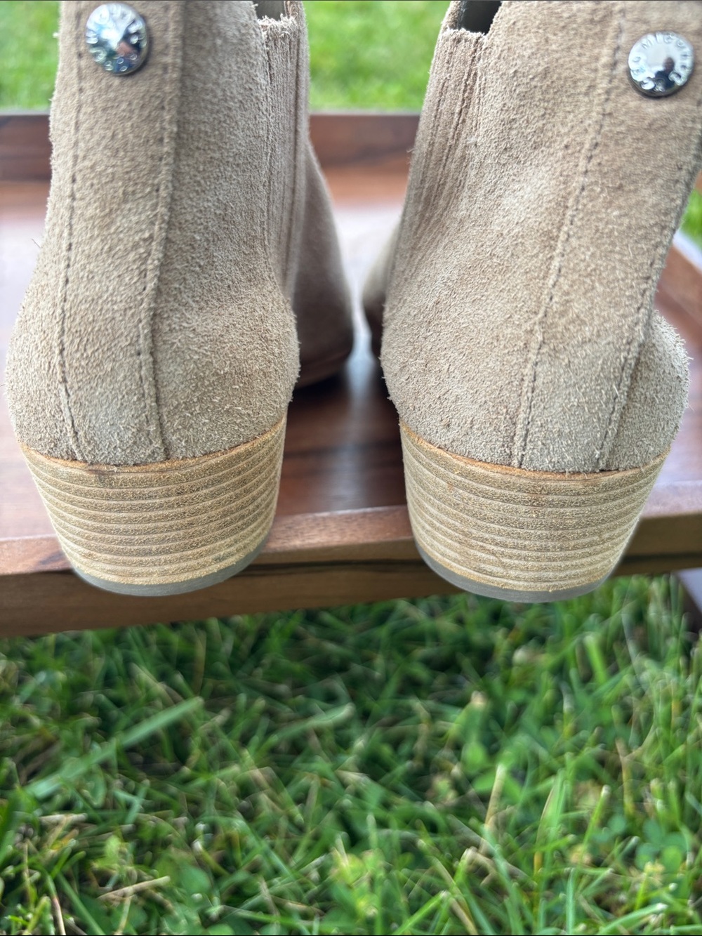 Michael Kors Tan Suede Ankle Booties - Picture 10 of 10